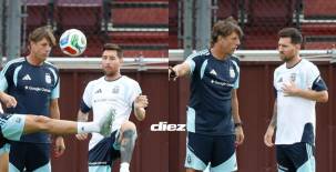 Lionel Messi entrenó con sus compañeros en la previa del Honduras vs Argentina.