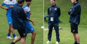 José Francisco Molina se encuentra con la Sub-20 de Honduras en Puebla durante el Premundial. (Foto FFH)