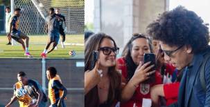 La selección de Panamá arribó a Canadá y fue recibido a lo grande, luego realizaron la primera práctica. Fotos Fepafut.