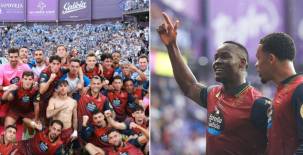 Bil Nsongo marcó dos goles en la victoria del Dépor contra el Valladolid que los regresa a la Liga Española.