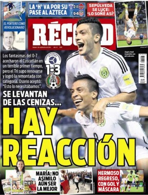 Portadas: Tristeza y dramatismo en El Salvador; en México, poca euforia