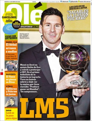 Las portadas del mundo deportivo se rinden a Lío Messi