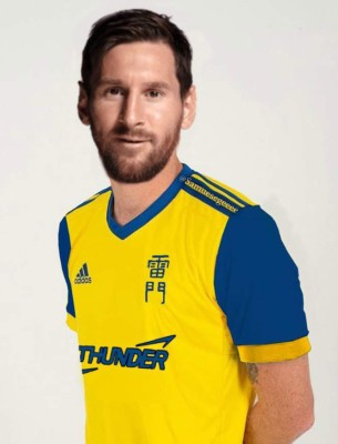 Con cuatro de Honduras: A Messi le ponen camisetas de otros clubes tras decir que no sigue en Barcelona