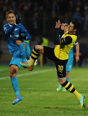 Borussia Dortmund derrotó 4-2 al Zenit en Rusia