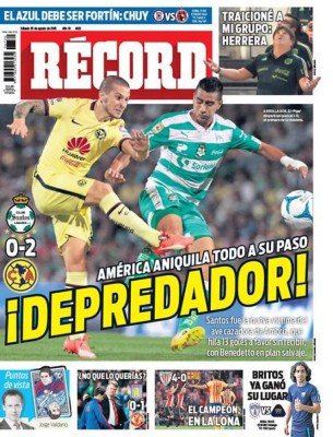 Las portadas de los diarios deportivos en el mundo