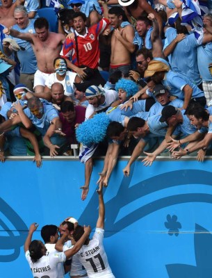 Uruguay le ganó a Italia 1-0 y se clasificó a los octavos