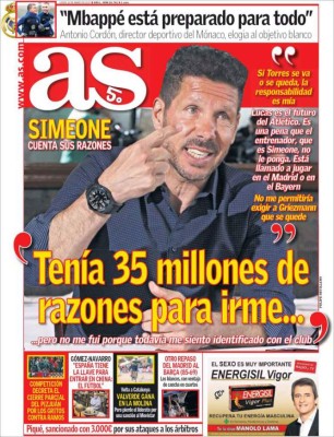 Portadas de Hoy: Partidazos en la eliminatoria de Conmebol