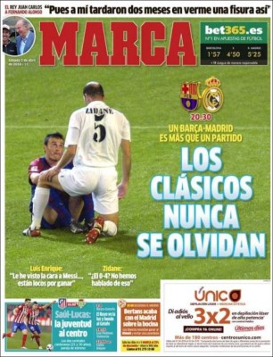 Portadas: El mundo con fiebre de 'El Clásico' Barcelona-Real Madrid