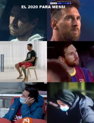 Leo Messi y Cristiano Ronaldo protagonizan los divertidos memes que despiden año 2020