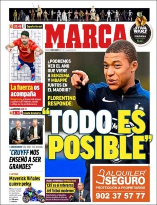 Portadas de hoy: Argentina se rinde a Messi y Honduras a ''TRUMPear'' a EUA