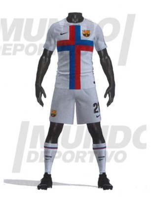 ¿De color blanco? Filtran las camisas del Barcelona para la temporada 2022-23 y hay polémica