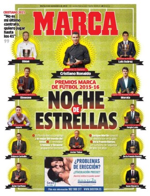 Guerra de portadas en España por Messi y Cristiano