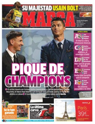 Las portadas de principales diarios deportivos del mundo para hoy viernes