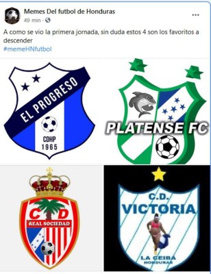 Los crueles memes que dejó la jornada uno de la Liga Nacional con Olimpia de protagonista