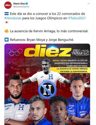 Controversia por ausencia de Kervin Arriaga en la 'H': 'No sabía que era un crack insustituible'