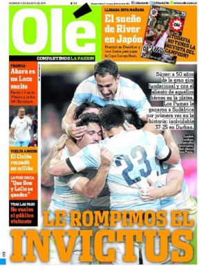 Las principales portadas de los diarios más importantes del mundo