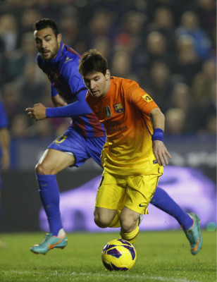 El Barcelona gano 4-0 al Levante en la LIGA BBVA