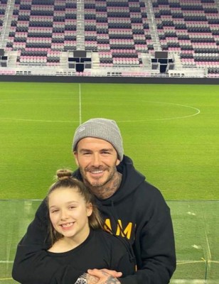 Desde adentro: David Beckham muestra junto a su esposa el nuevo estadio del Inter de Miami