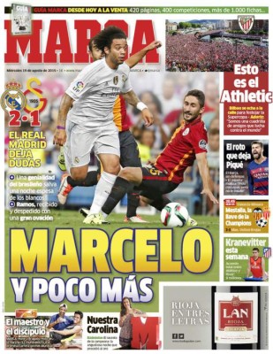 Principales portadas de los diarios deportivos del mundo
