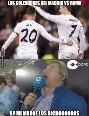 Los memes que deja el Roma-Real Madrid de Champions