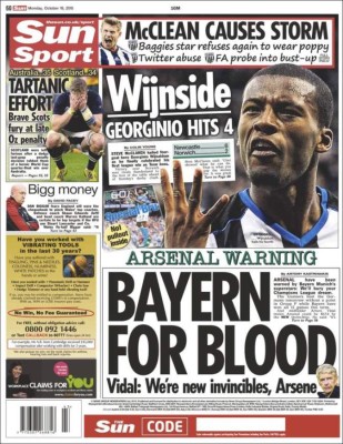 Las portadas deportivas en el mundo de este lunes 19 de octubre