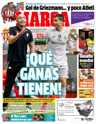 Las portadas de los diarios deportivos más importantes en el mundo