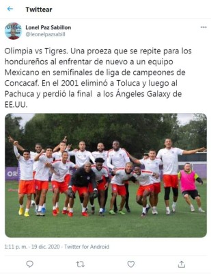Lo que se dice en redes sobre el Tigres-Olimpia: 'Troglio, hacenos el favor... Con todo esta noche”