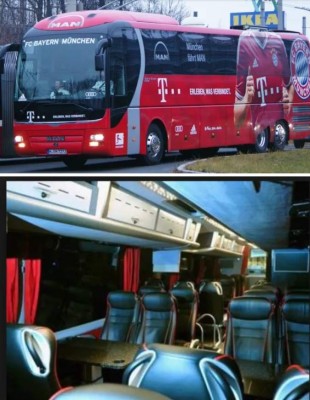 Si fueras un futbolista viajarías en estos autobuses de lujo