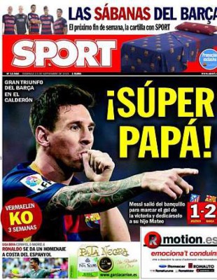 Las portadas de los diarios deportivos internacionales