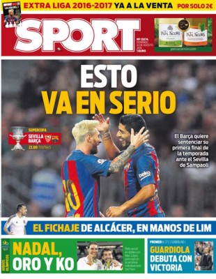 PORTADAS: Lo que el mundo amaneció diciendo este domingo 14 de agosto&nbsp;&nbsp;