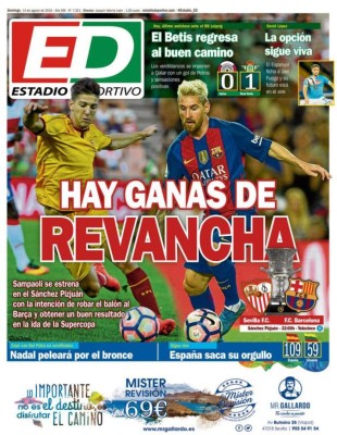 PORTADAS: Lo que el mundo amaneció diciendo este domingo 14 de agosto&nbsp;&nbsp;