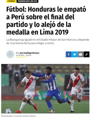 Lo que dice la prensa peruana tras el empate doloroso ante Honduras: 'Un desastre'