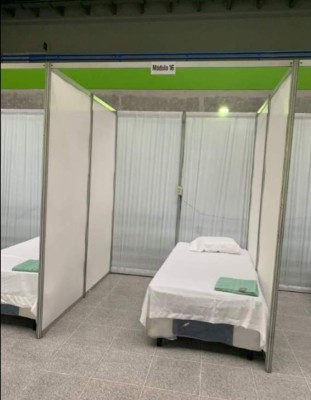 Polideportivo de la UNAH listo para recibir pacientes con coronavirus en Honduras