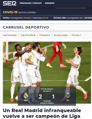 Lo que dice la prensa sobre el nuevo título del Real Madrid; Messi se roba varias portadas