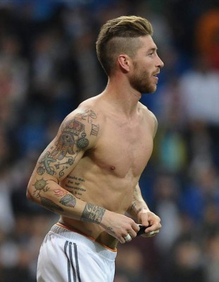 Los espectaculares tatuajes del capitán del Real Madrid, Sergio Ramos