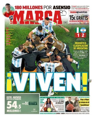 Tremendas portadas: El mundo se rinde ante Messi y a la clasificación de Argentina a octavos del Mundial