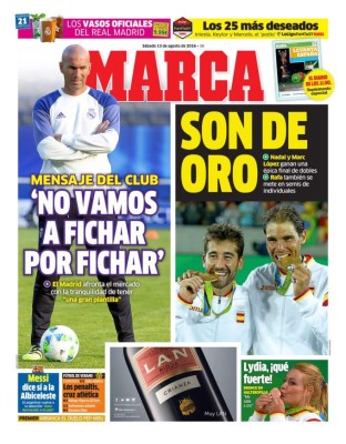 PORTADAS: Lo que el mundo amaneció diciendo este sábado 13 de agosto