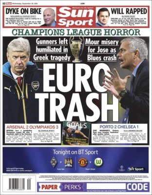 Las mejores portadas de los diarios deportivos en el mundo