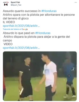 'Barbaridad en Honduras': La repercusión mundial que generó el árbitro que sacó una pistola en Copán&nbsp;&nbsp;