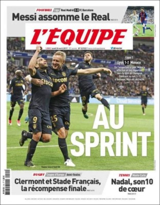 Messi el gran protagonista de las portadas de los diarios deportivos en el mundo.