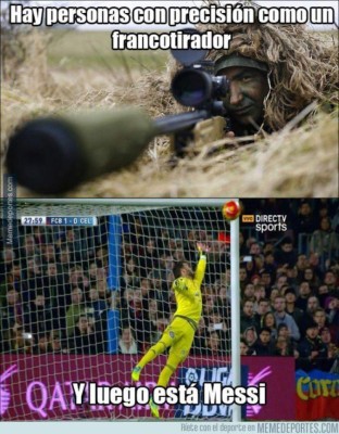 El penal de Messi genera divertidos Memes en el Barcelona-Celta