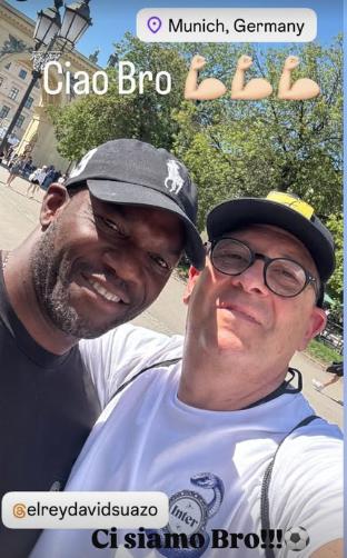 David Suazo en Múnich: la fiesta que se vivió previo a la gran final de la Champions League