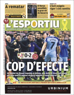 Las portadas por el mundo: Barcelona buscará 'rematar' al Real Madrid en el clásico
