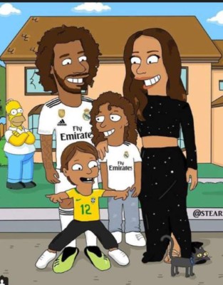 Los cracks del fútbol y sus dobles con los simpsons