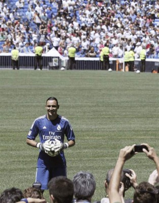 Keylor Navas fue presentado como portero del Real Madrid.