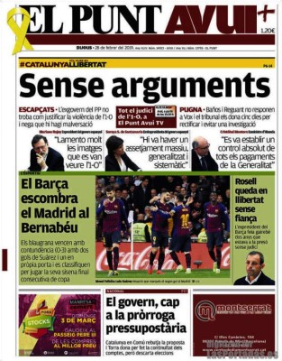 Las portadas por el mundo sobre la paliza del Barcelona ante el Real Madrid en Copa