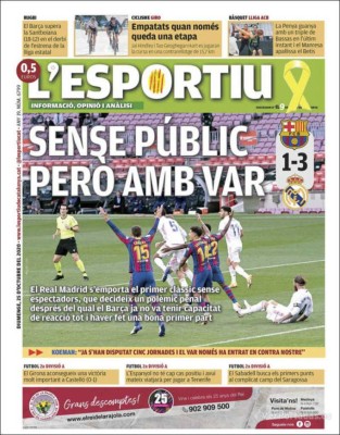 'Un atraco clásico': Las portadas el día después del polémico triunfo del Real Madrid ante Barcelona&nbsp;&nbsp;&nbsp;