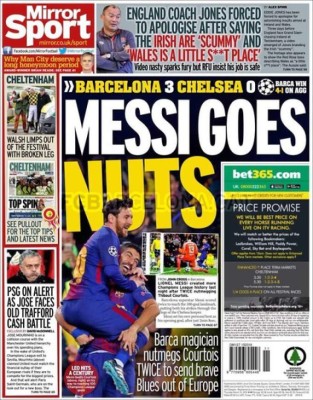 La prensa mundial se rindió ante el espectáculo brindado por Leo Messi