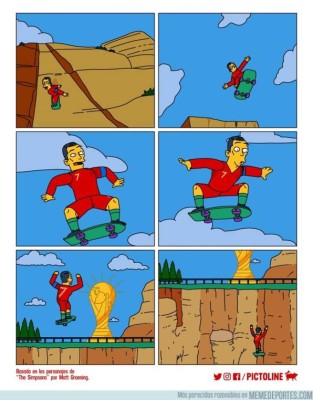 ¡Siguen los memes! Cristiano y Messi son atacados tras eliminación de Portugal y Argentina