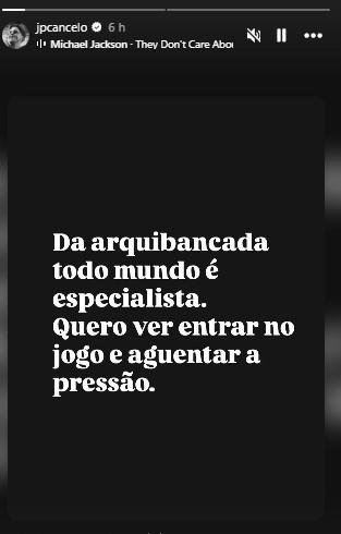 El mensaje que compartió Joao Cancelo desde su cuenta de Instagram tras las críticas.